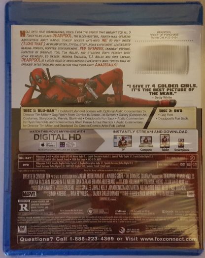 Deadpool (Blu-ray + DVD + Digital HD)